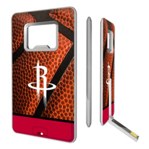 Houston Rockets Basketball Credit Card USB Drive & Bottle Opener