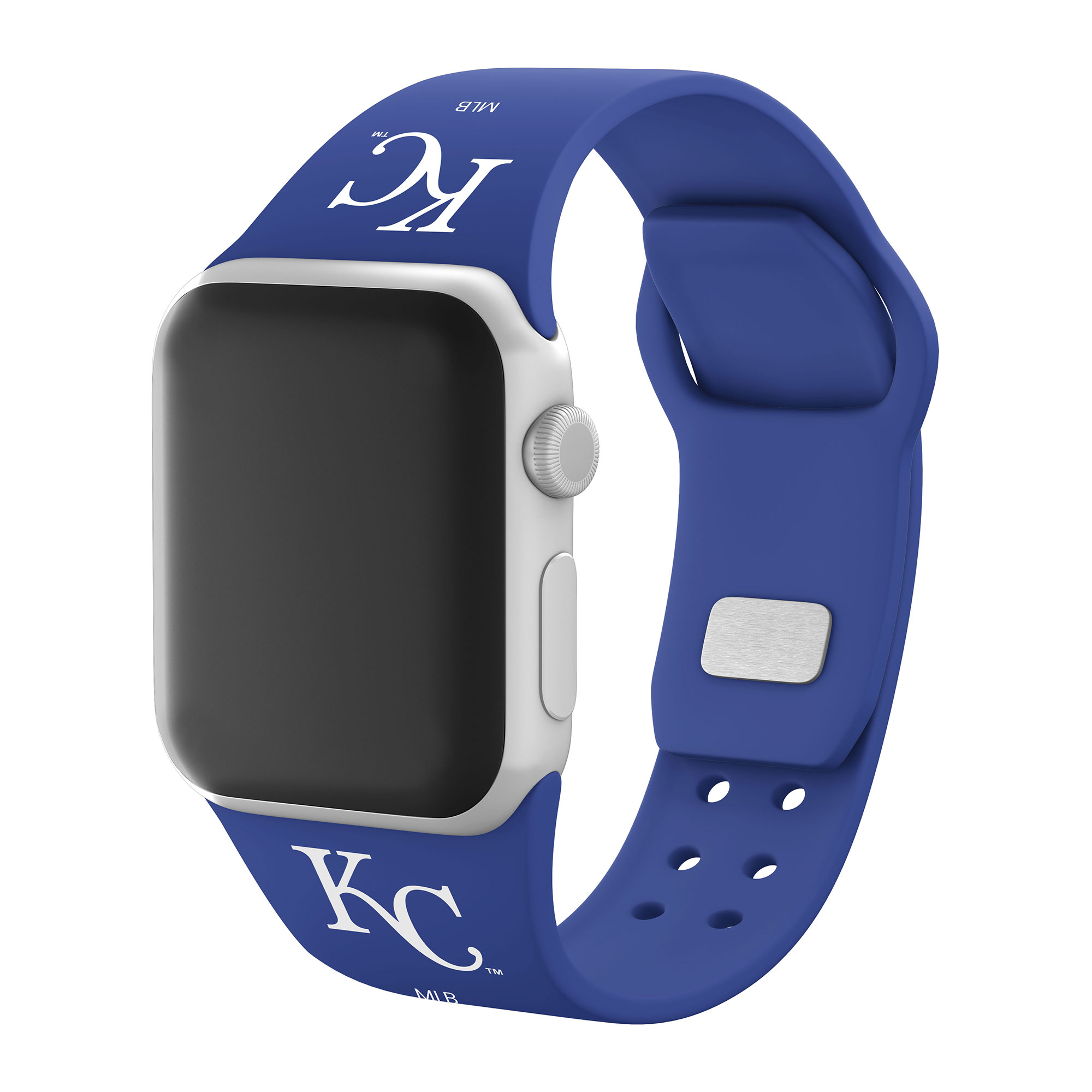 Blue Kansas City Royals Logo Silicone Apple Watch Band - Image 5