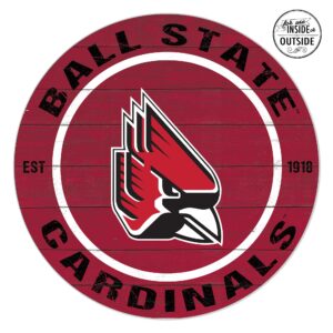Ball State Cardinals 20" x 20" Indoor/Outdoor Circle Sign