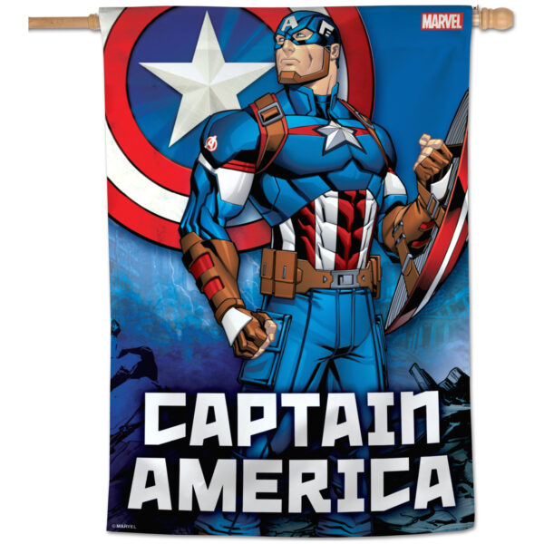 WinCraft Captain America 28'' x 40'' Single-Sided Vertical Banner
