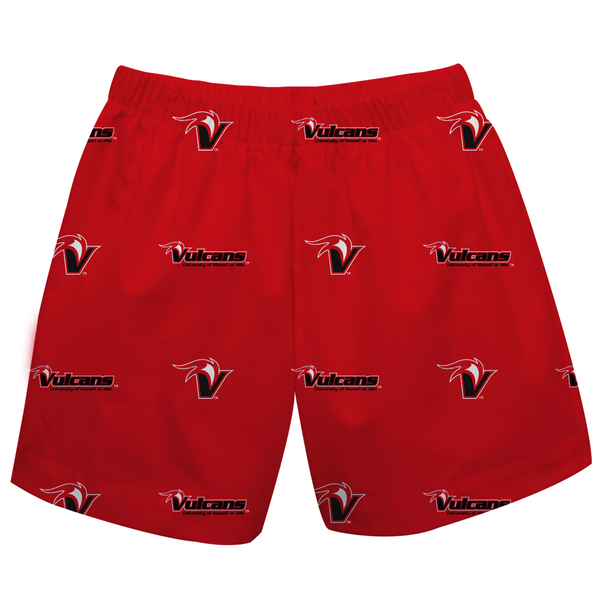 Toddler Red Hawaii Hilo Vulcans Pull On Shorts