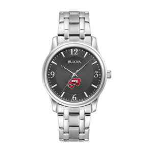 Bulova Black Western Kentucky Hilltoppers Stainless Steel Corporate Collection Watch