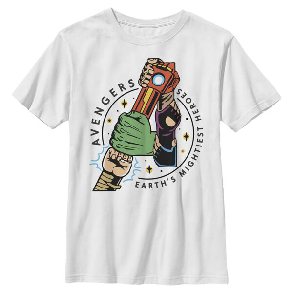 Youth White The Avengers Hands T-Shirt