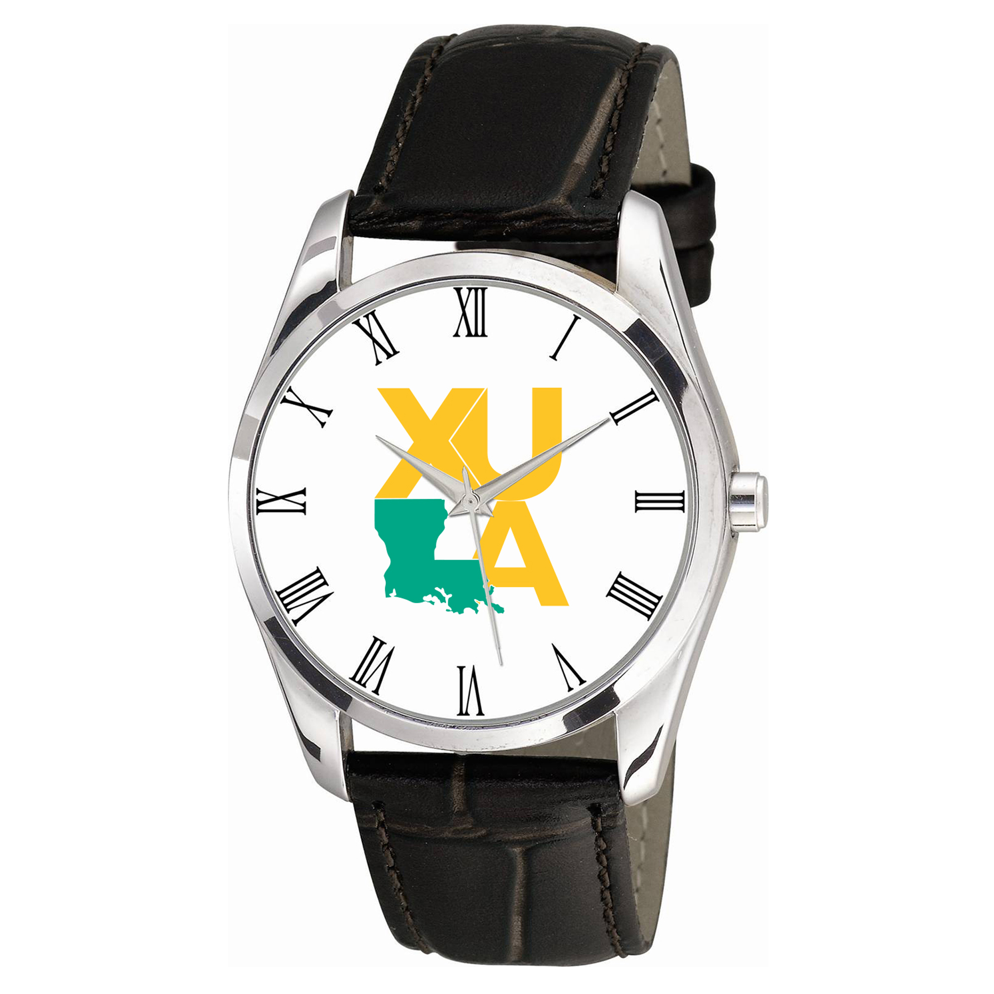 XULA Gold Berkeley Black Leather Watch