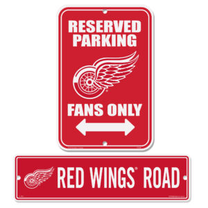 Detroit Red Wings Parking & Street Sign Set