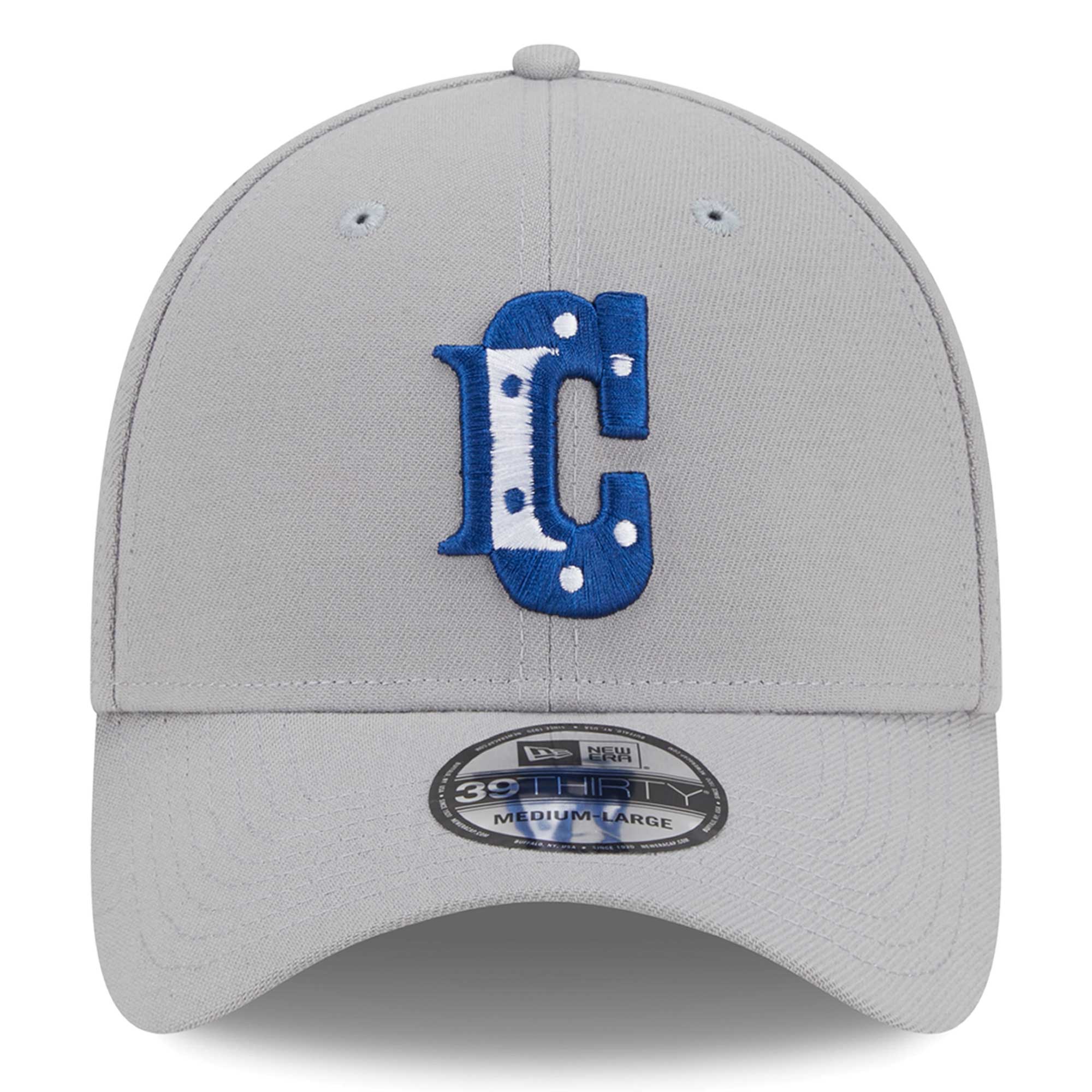 Men's New Era Gray Indianapolis Colts City Originals 39THIRTY Flex Hat - Image 9