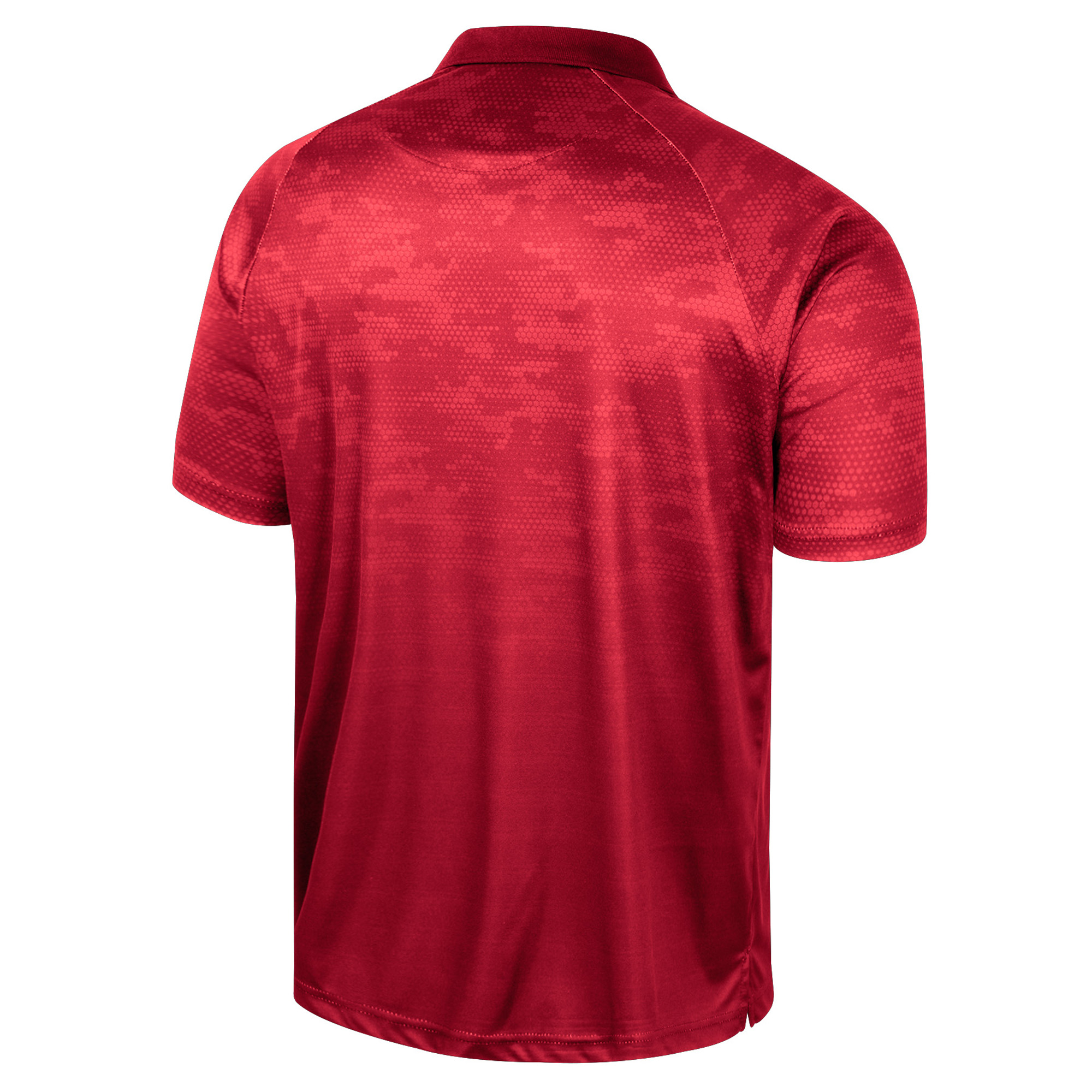 Men's Colosseum Scarlet Rutgers Scarlet Knights Honeycomb Raglan Polo - Image 4