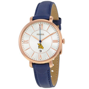 Women's Fossil  Navy Missouri Western State Griffons Jacqueline Leather Watch