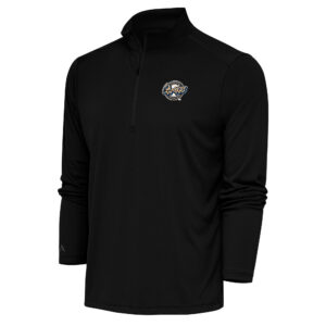 Men's Antigua  Black Rancho Cucamonga Quakes Tribute Quarter-Zip Pullover Top