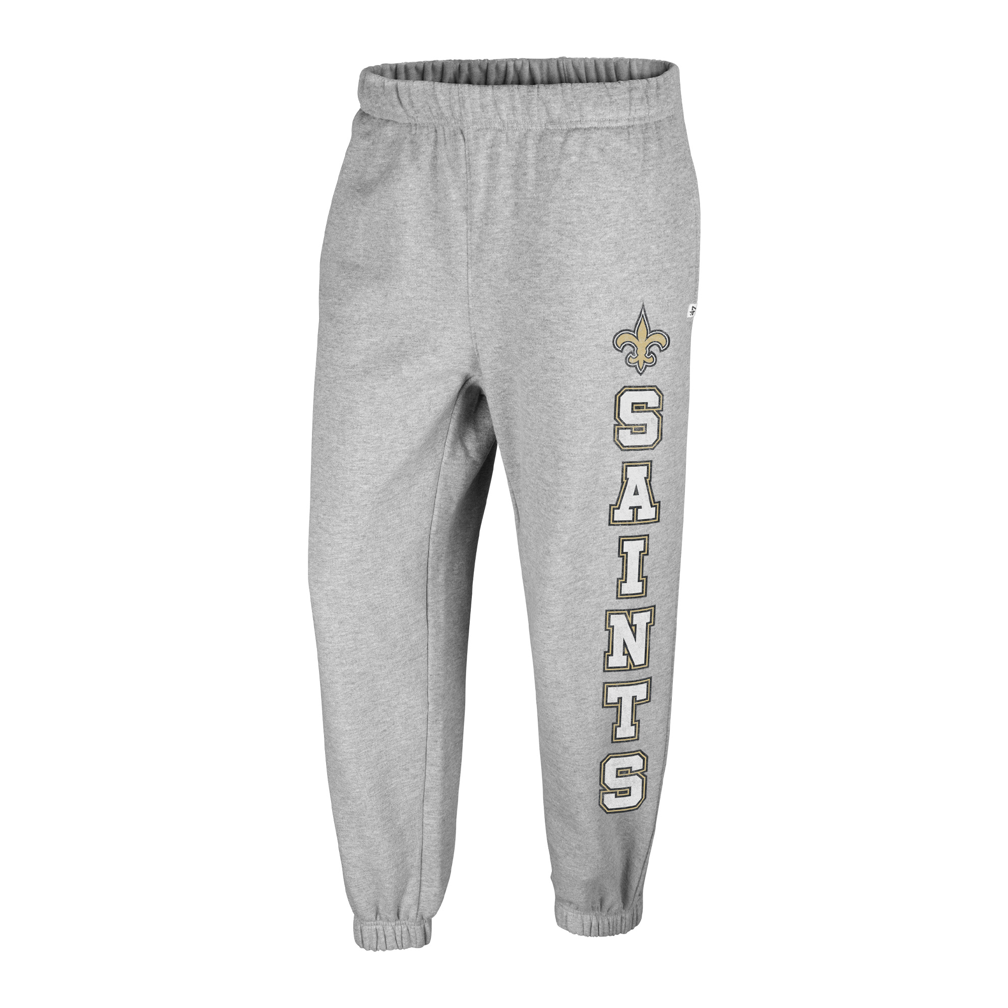 Women's '47 Gray New Orleans Saints Double Pro Harper Jogger Sweatpants - Image 3