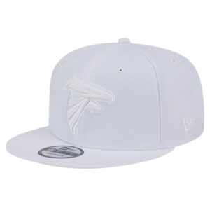 Men's New Era Atlanta Falcons Main White on White 9FIFTY Snapback Hat
