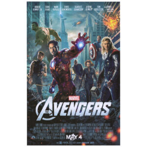 Jeremy Renner The Avengers Autographed 11" x 17" Movie Poster