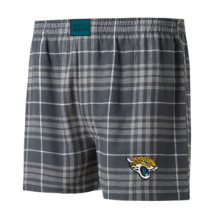 Men's Concepts Sport Charcoal/Gray Jacksonville Jaguars Concord Flannel Boxers