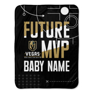 Chad & Jake  Vegas Golden Knights 30" x 40" Personalized Baby Blanket