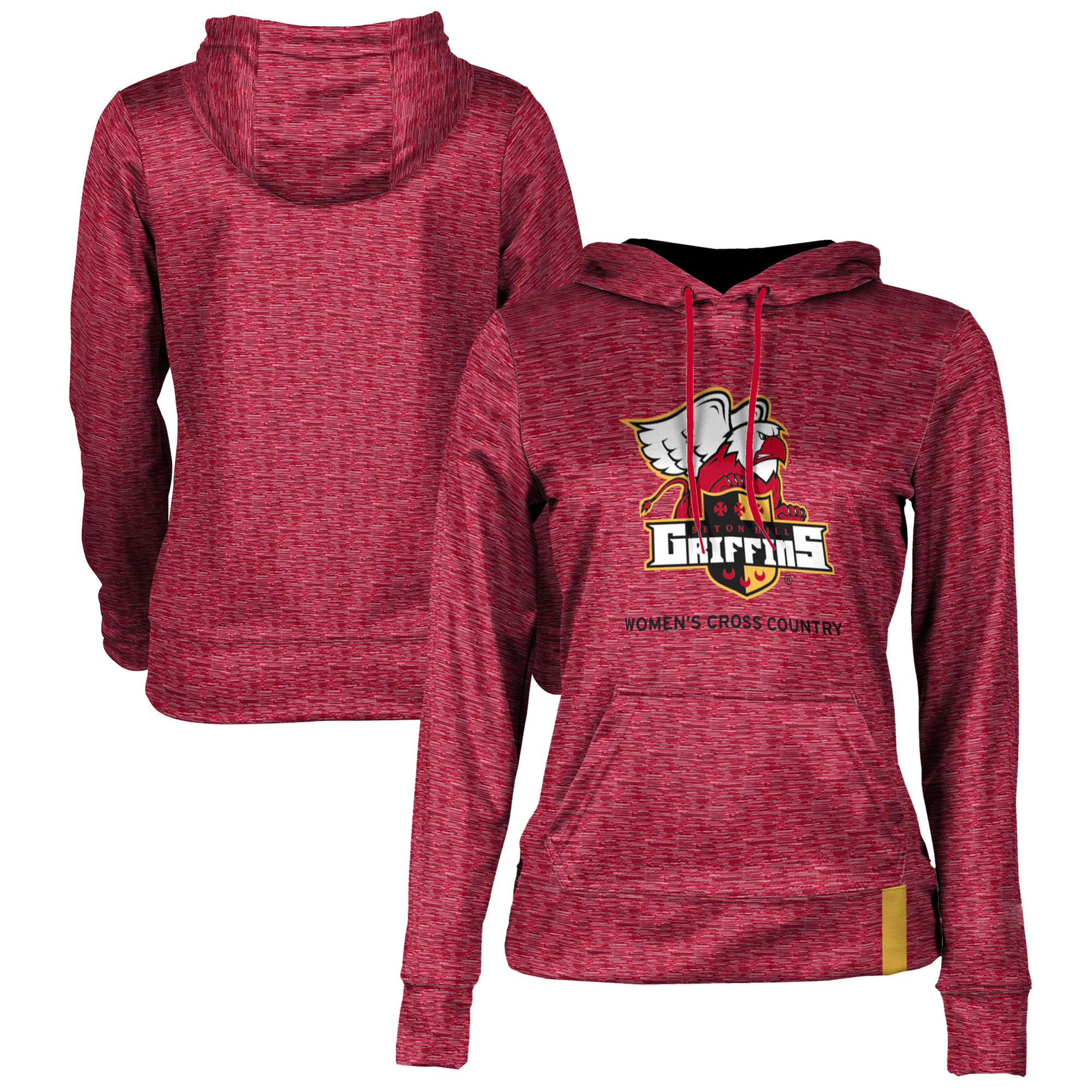Women's ProSphere Red Seton Hill Griffins Women's Cross Country Pullover Hoodie