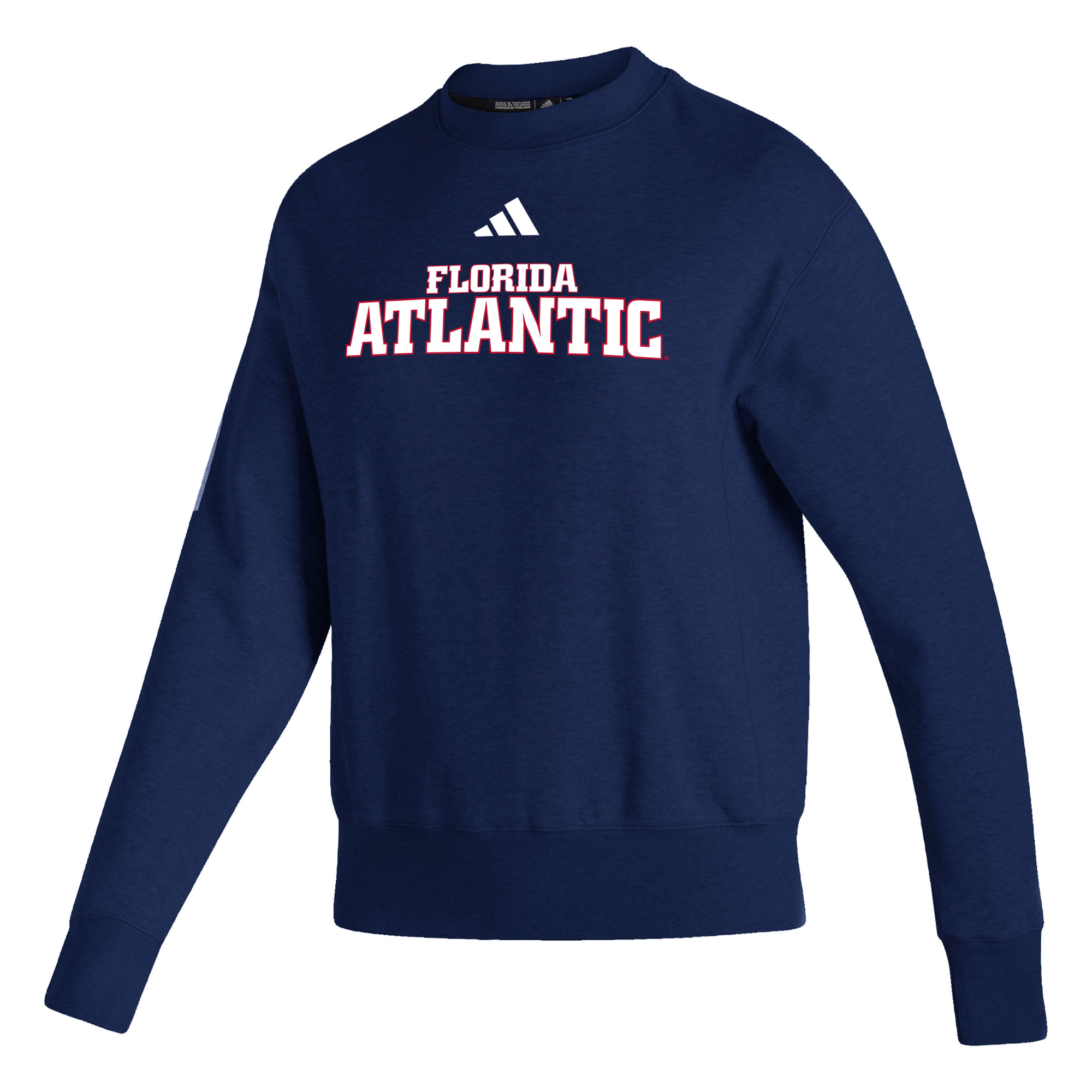 Women's adidas Navy Florida Atlantic Owls Premium Retro Pullover Sweatshirt - Image 3