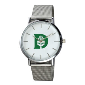 Men's  Silver Dartmouth Big Green Plexus Stainless Steel Watch
