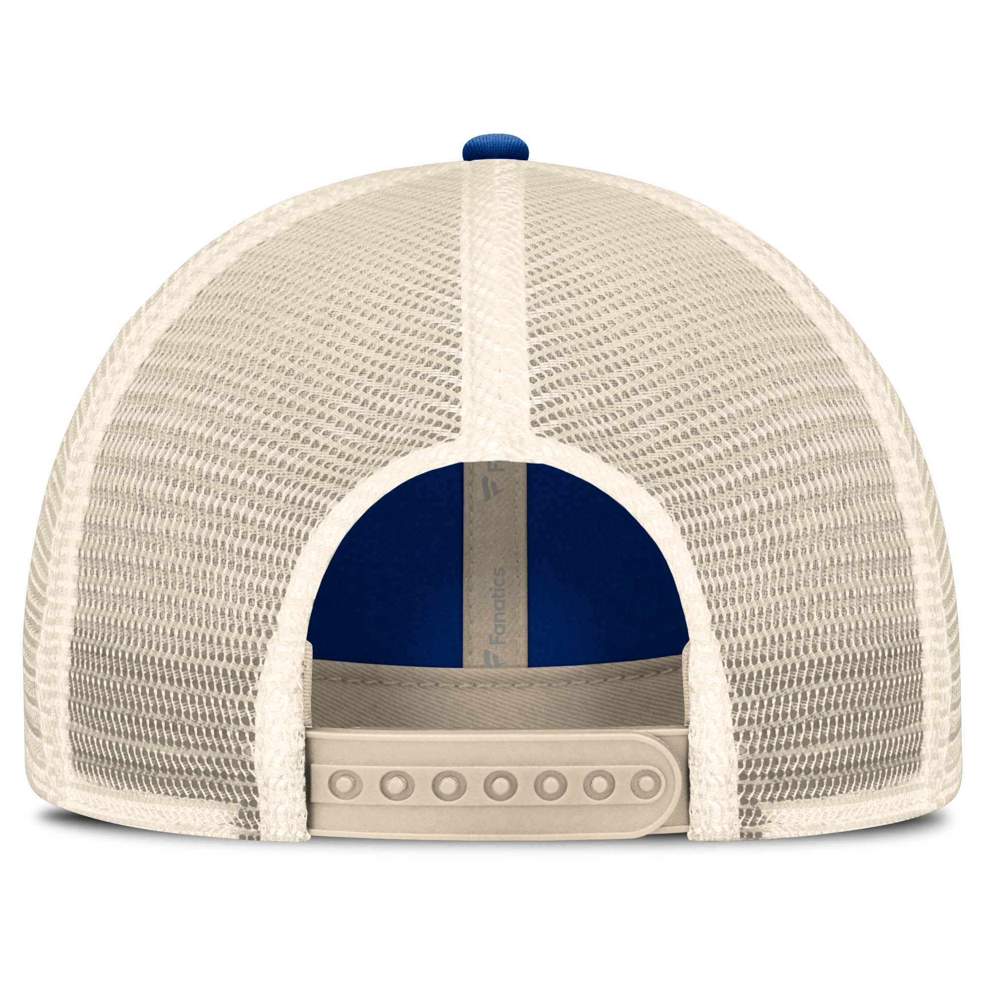 Men's Fanatics Royal/Natural Denver Broncos Center Stripe Trucker Adjustable Hat - Image 9