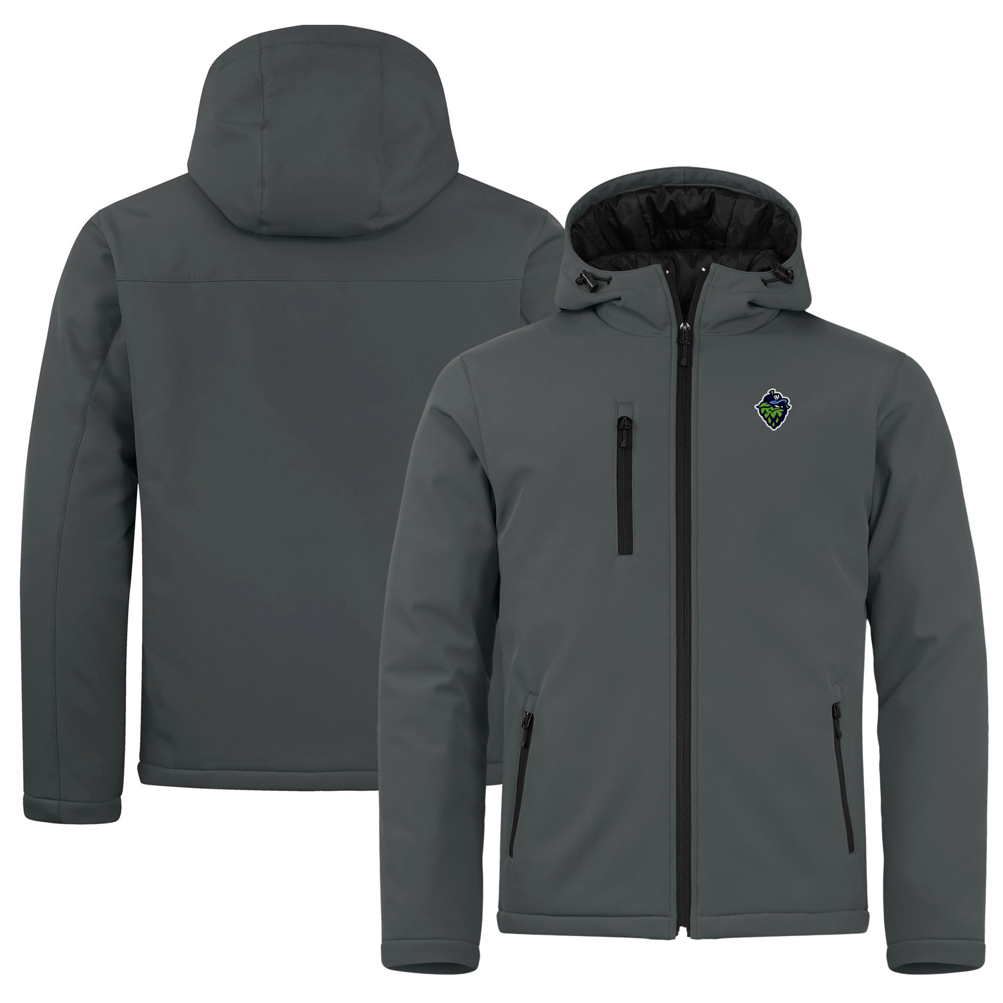 Men's Cutter & Buck Steel Hillsboro Hops Clique Equinox Insulated Softshell Full-Zip Jacket
