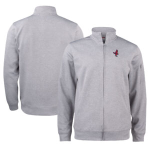 Unisex Cutter & Buck Gray Memphis Redbirds Clique Lift Eco Performance Full-Zip Jacket