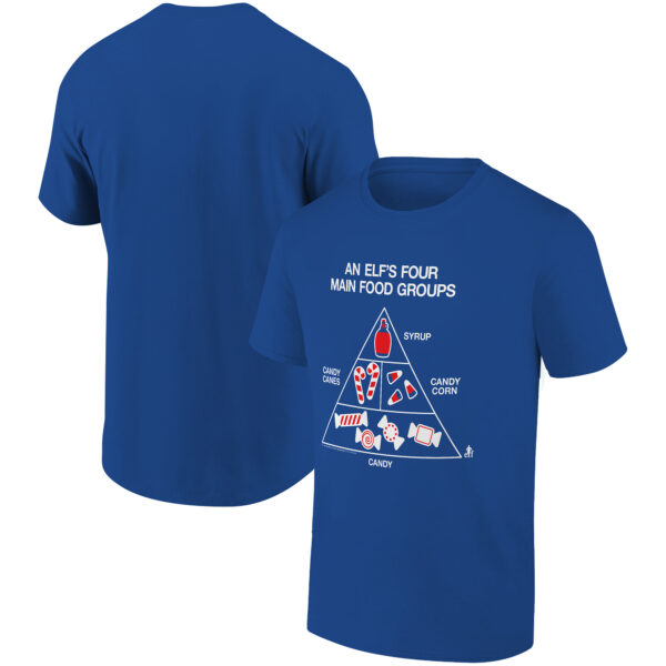Men's Ripple Junction Royal Elf Elf Food Groups Holiday Graphic T-Shirt