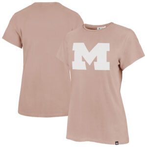 Women's '47  Pink Michigan Wolverines Premier Frankie T-Shirt