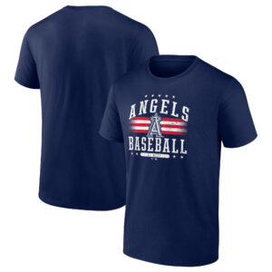 Men's Navy Los Angeles Angels Americana Team T-Shirt