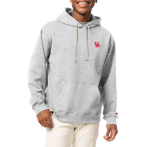 Men's League Collegiate Wear  Heather Gray Houston Cougars Classic Oxford Essentials Pullover Hoodie