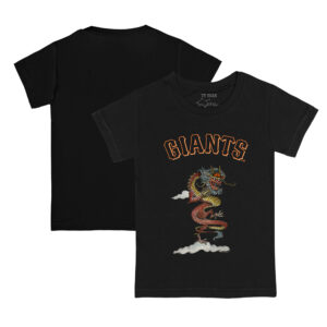 Infant Tiny Turnip Black San Francisco Giants 2024 Year of the Dragon T-Shirt