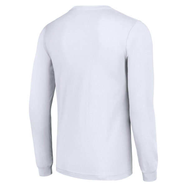 Men's Starter White San Jose Sharks Color Scratch Long-Sleeve T-Shirt - Image 4