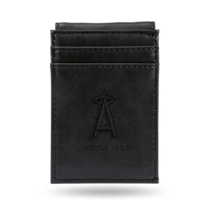 Black Los Angeles Angels Front Pocket Wallet