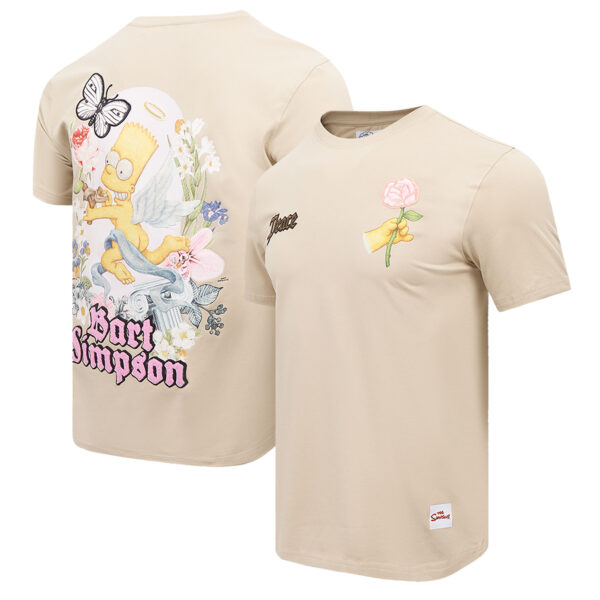 Men's Freeze Max Tan The Simpsons Bart Peace Angel T-Shirt