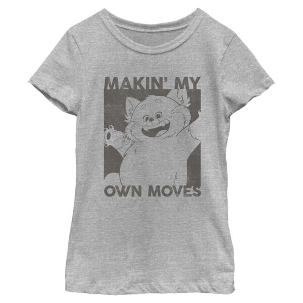 Girl's Mad Engine Heather Gray Turning Red Looking Good Graphic T-Shirt