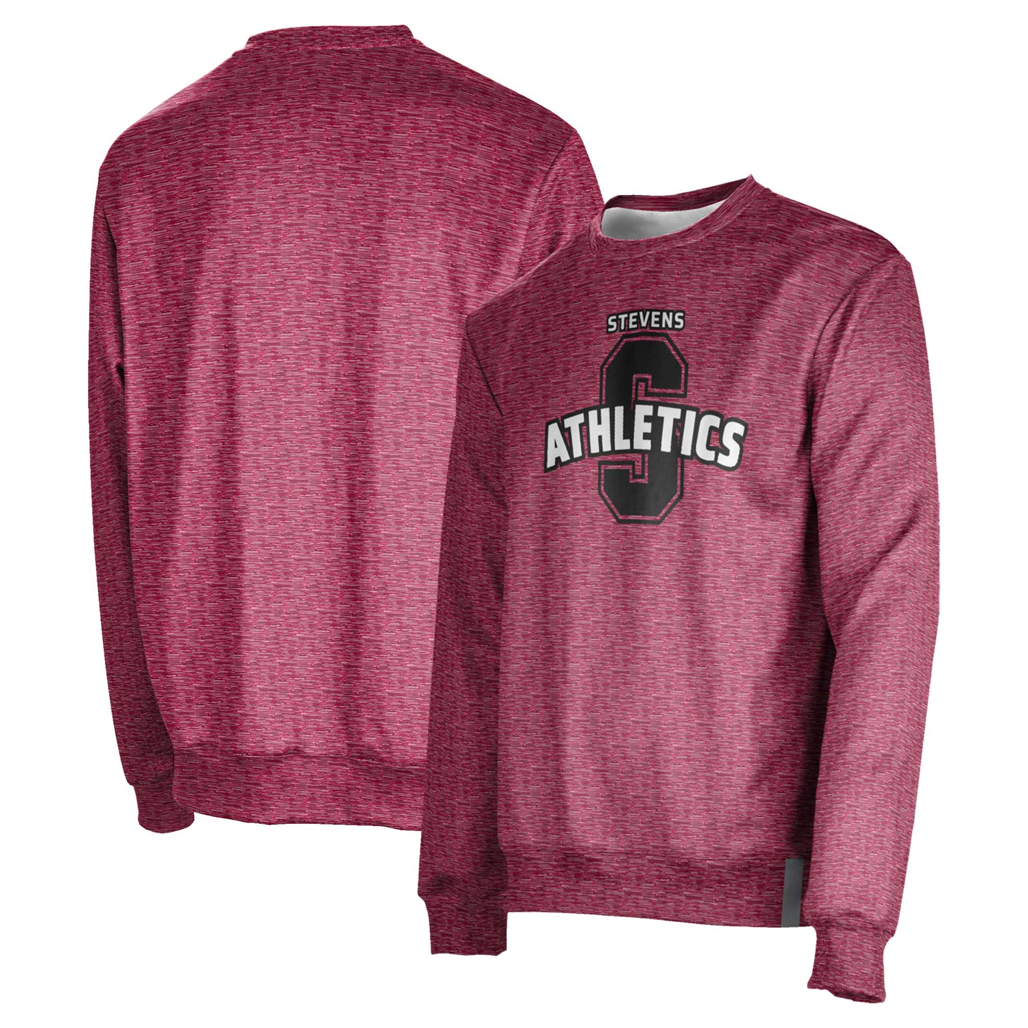 Men's ProSphere Red Stevens Institute of Technology Ducks Athletics Crewneck Pullover Sweatshirt