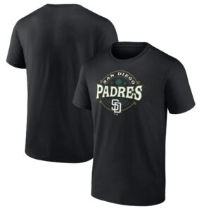 Men's Black San Diego Padres St. Patrick's Day Lucky T-Shirt