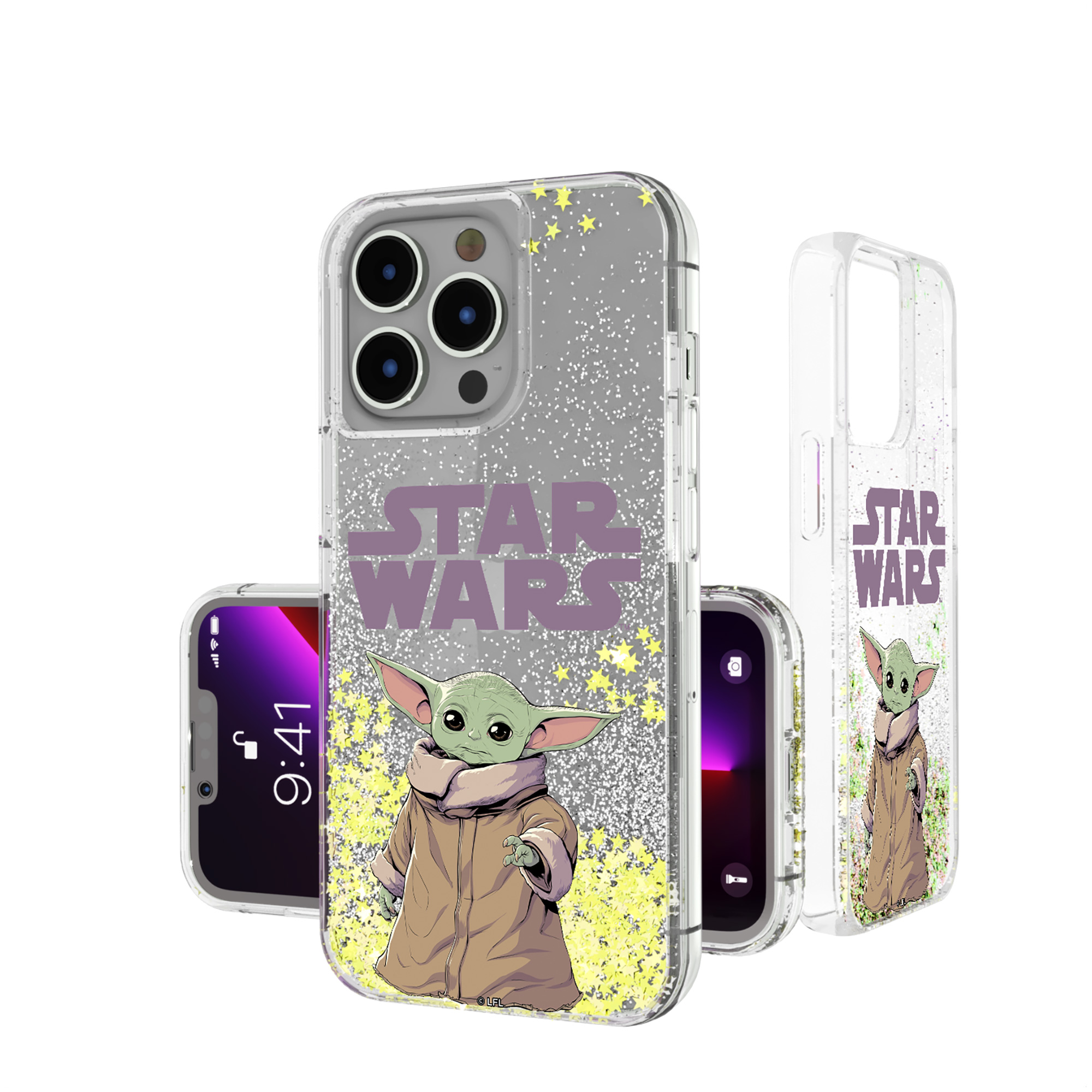 Keyscaper Grogu The Mandalorian iPhone Glitter Case
