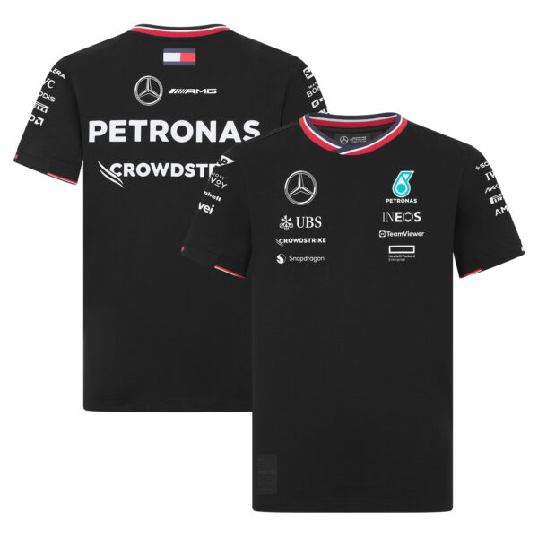 Youth Black Mercedes-AMG Petronas F1 Team Replica Team Driver T-Shirt