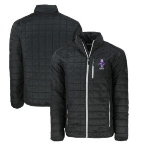 Women's Cutter & Buck Black Arizona State Sun Devils Vault Rainier PrimaLoft Eco Insulated Full-Zip Puffer Jacket