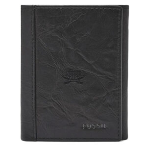 Fossil Black Northern Kentucky University Norse Neel Extra Capacity Trifold Wallet