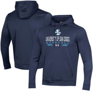 Men's Under Armour  Navy San Diego Toreros Baseball Pullover Hoodie