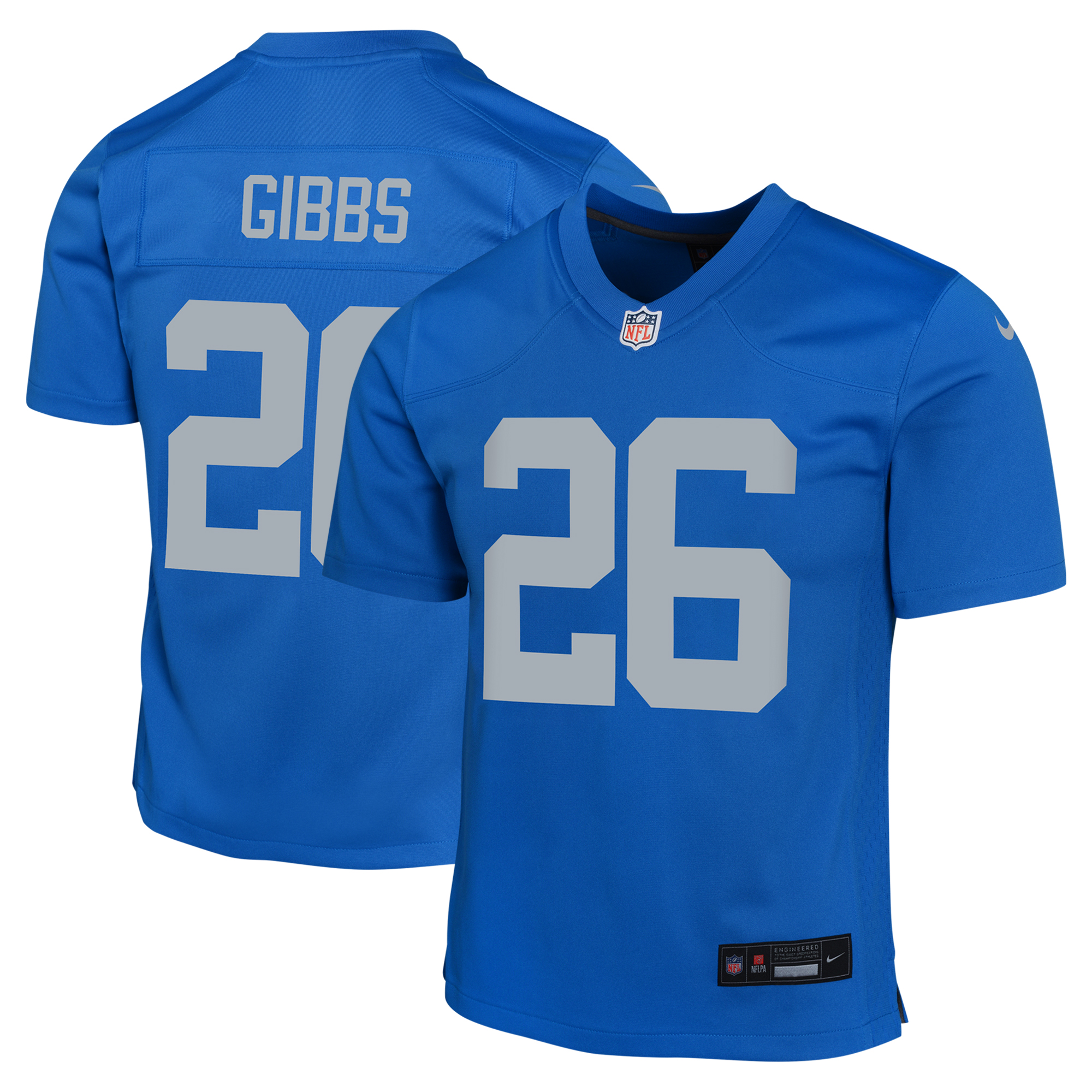 Youth Nike Jahmyr Gibbs Blue Detroit Lions Alternate Game Jersey