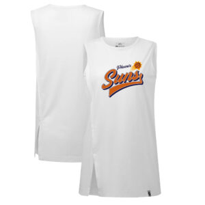 Women's Levelwear White Phoenix Suns Influx Retro Tank Top
