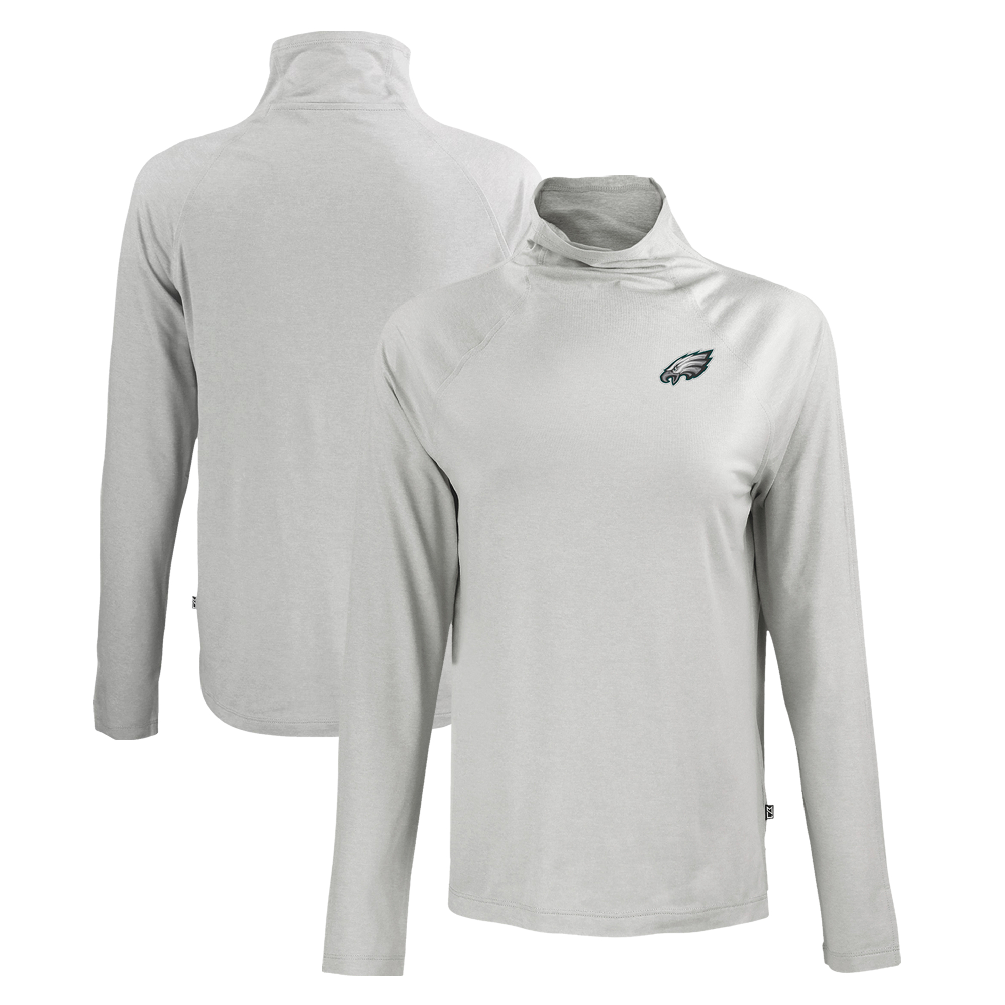 Women's Cutter & Buck Navy Detroit Lions Charter Eco Recycled Full-Zip Jacket - Image 2