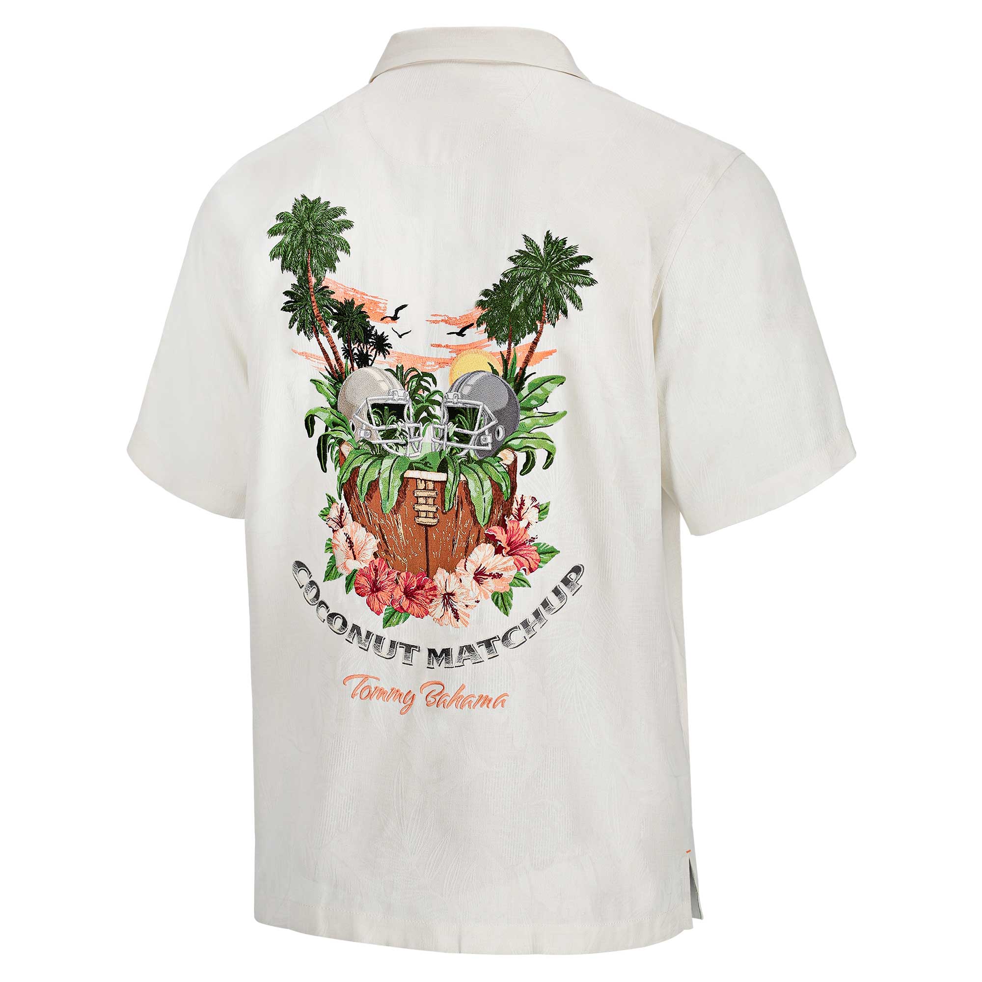 Men's Tommy Bahama White Washington Commanders Coconut Matchup Camp Button-Up Shirt - Image 7
