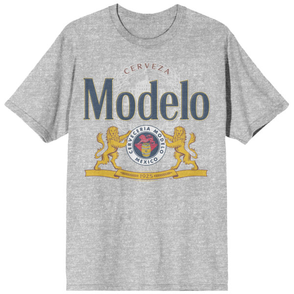 Men's Heather Gray Modelo Logo T-Shirt