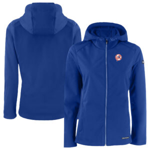 Women's Cutter & Buck Royal New York Yankees Cooperstown Collection Evoke Eco Softshell Recycled Full-Zip Jacket