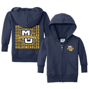 Infant Chad & Jake Navy Marquette Golden Eagles Retro Full-Zip Hoodie Sweatshirt