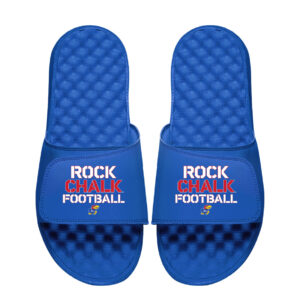 Youth ISlide  Royal Kansas Jayhawks Team Saying Slide Sandals