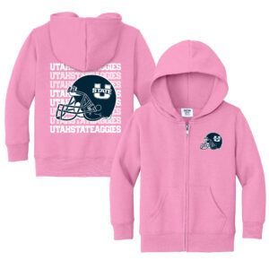 Toddler Chad & Jake Pink Utah State Aggies Retro Full-Zip Hoodie