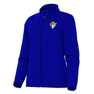 Women's Antigua  Royal Los Angeles Rams Links 2 Golf Full-Zip Jacket